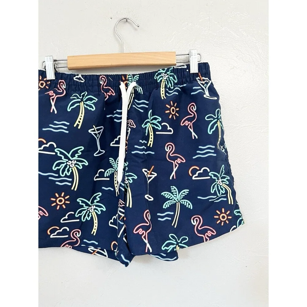 Chubbies The Neon Lights Swim Trunks w/ Liner Shortie 4” Medium